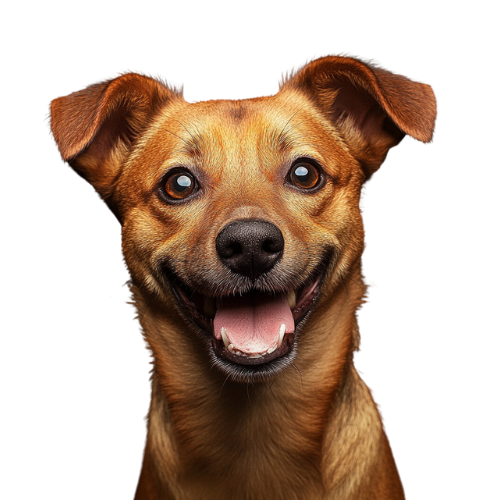 Dog for annual checkup